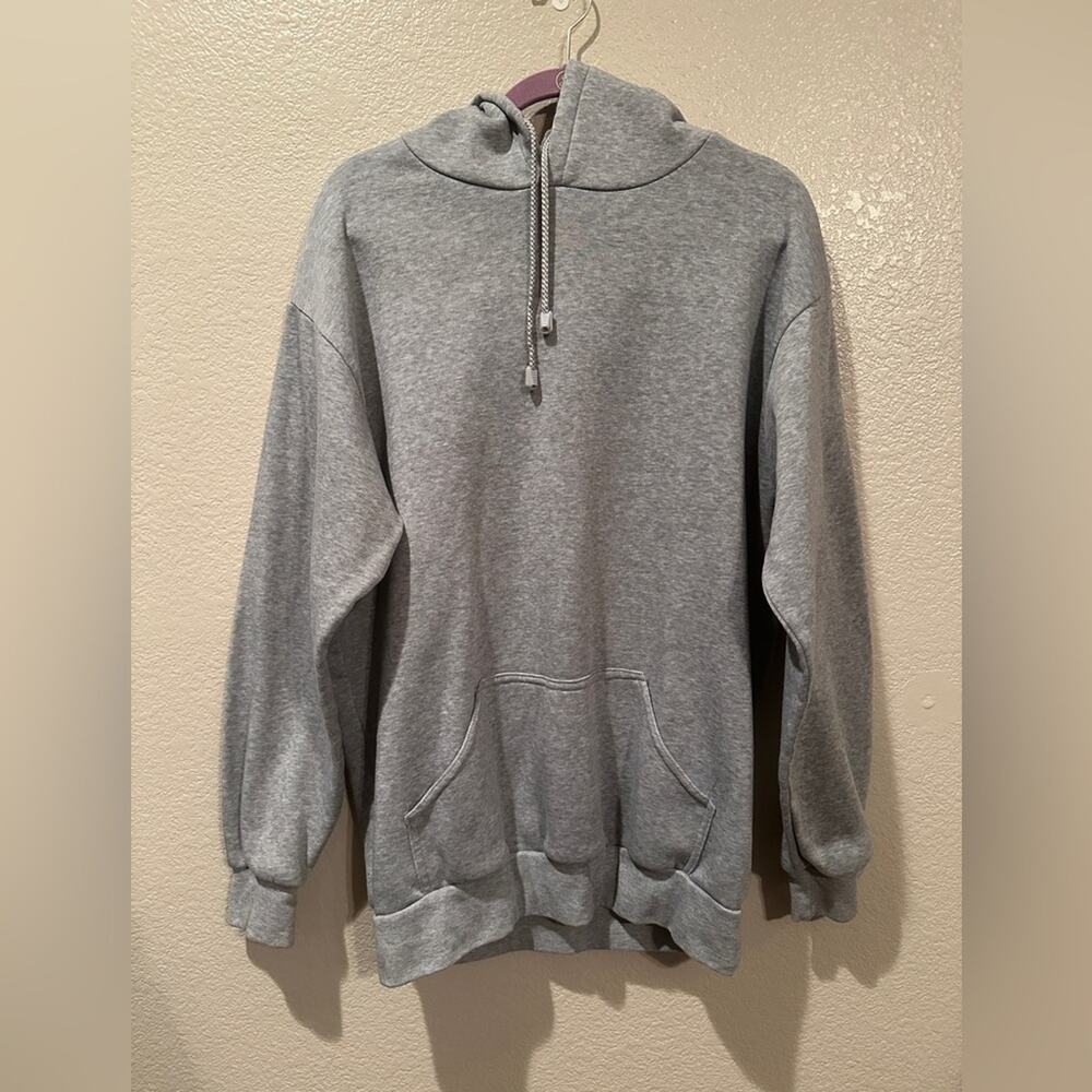 Original Deluxe Simple Grey Hoodie Sz L